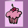 pink polka dot cupcake