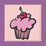pink polka dot cupcake