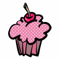 pink polka dot cupcake photo sculptures by cupcakewear pink polka dot cupcake photo sculptures