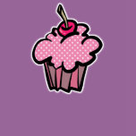 pink polka dot cupcake