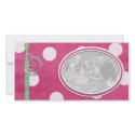 Pink Polka dot Holiday Photo Template photo cards by HeartsinFocus Pink Polka dot Holiday Photo Template photo cards