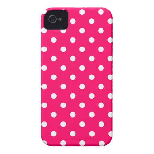 Pink Polka Dot iPhone 4/4S Case