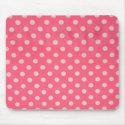 Pink Polka Dot Mousepad by dingo50001 Pink Polka Dot Mousepad