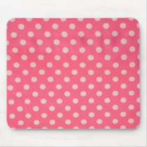 Pink Polka Dot Mousepad