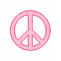 Pink Polka Dot Peace t-shirts by designs4you Pink Polka Dot Peace t-shirts