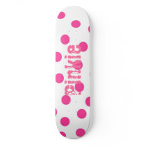 Pink Polka Dot Pinkie skateboards