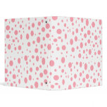 Pink Polka Dots binders