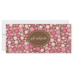 Pink Polka Dots Boutique Style Gift Certificates Rack Card