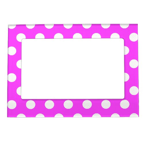 Pink Polka Dots Girly Picture Frame Zazzle