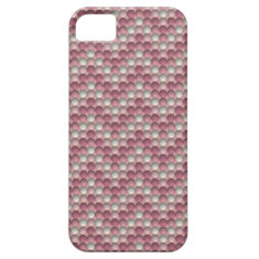 Pink Polka Dots In Zig Zag Pattern iPhone 5 Case