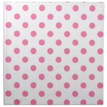 Pink Polka Dots Kitchen Decor Accessories Printed Napkins