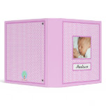 Pink Polka Dots New Baby Book Binder