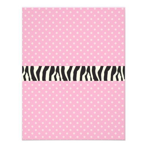 Pink Polka Dots, Spa Birthday Party Invitation Announcement