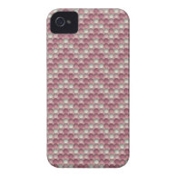 Pink Polka Dots Zig Zag Pattern iPhone 4 Cover
