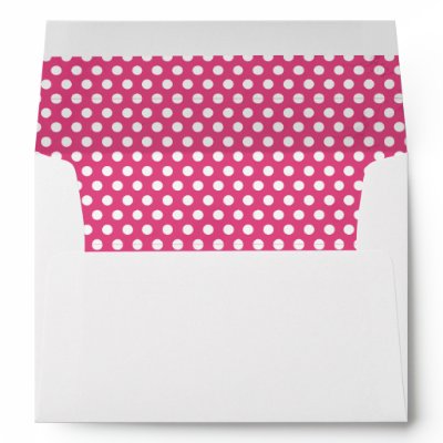 Envelope on Pink Polkadot A7 Envelopes From Zazzle Com