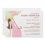 Pink Polkadot Mom to Be Baby Shower Invitation