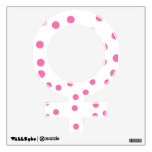 pink polkadot wall decals