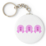 Pink Pom Pom Babies Keychain