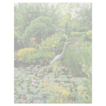 Pink Pond With Hosta, Primula florindae, Lilly, Mi Custom Letterhead