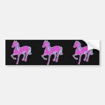Pink Pony Bumper Stickers