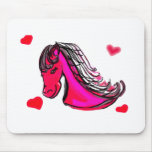 pink pony mouse pad