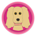 Pink Poochie stickers
