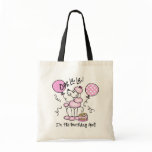 Pink Poodle Birthday Canvas Bag