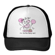 Pink Poodle Birthday Hat
