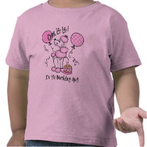 Pink Poodle Birthday T Shirts