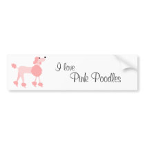 Pink Poodle bumper stickers by trennea Pink Poodle bumper stickers