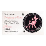 Pink Poodle Business Profile Card Business Card Template