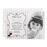 Pink Poodle in Paris Birthday Invite