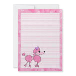 Pink Poodle in Paris Invitation
