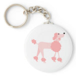 Pink Poodle Key Chain
