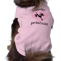 Pink Poodle Princess T-shirts pet clothing by petclothes Pink Poodle Princess T-shirts pet clothing