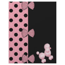 Pink Poodle Scrapbook Paper letterhead