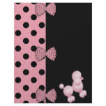 Pink Poodle Scrapbook Paper Custom Letterhead