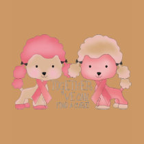 Pink  Poodle-Together we can find a cure t-shirts