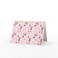 Pink Poodles On Parade Card
