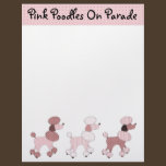 Pink Poodles On Parade Letterhead letterhead