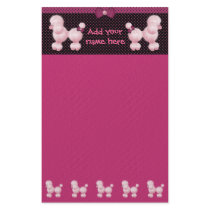 Pink Poodles stationery