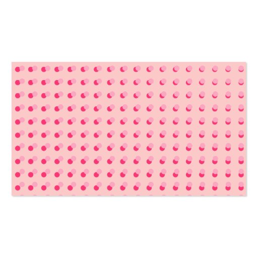Pink Pop Art Business Card (back side)