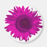 Pink Pop Art Flower Refrigerator Magnet