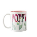 Pink Poppies mugs by ArlineWagner Pink Poppies mugs