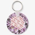 Pink Poppies Photo Frame keychains