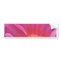 Pink Poppy Flower Painting Art - Multi bumper stickers