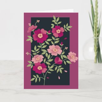 Pink Posies For Mother's Day - Card card