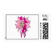 Pink postage