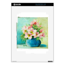 Pink Posy Painting Decals For The iPad 2