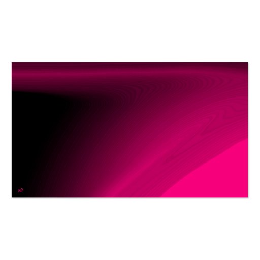 Pink Power Color Business Card (back side)